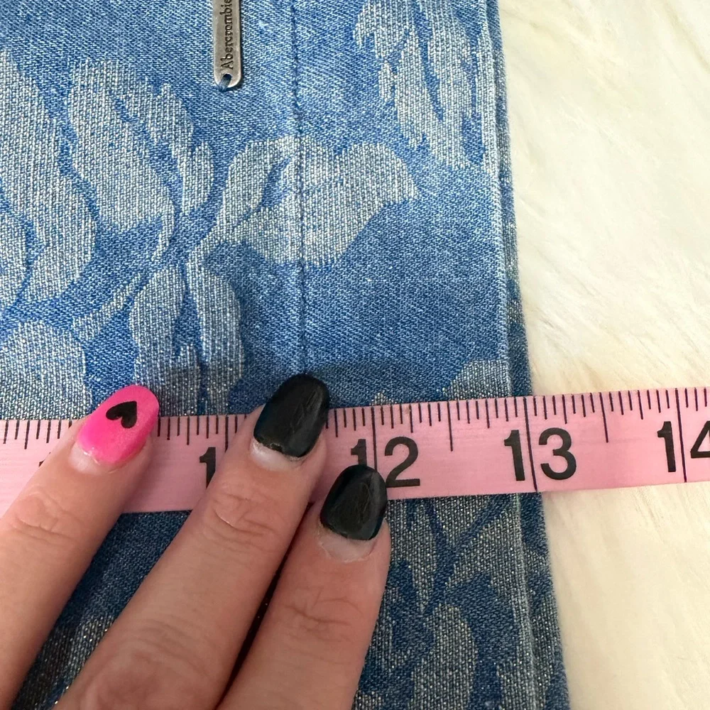 Abercrombie‎ & Fitch - Gold & Denim Mini Skirt